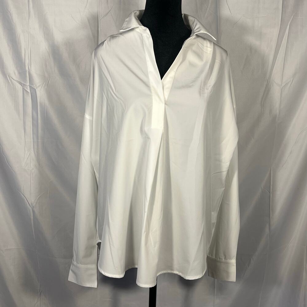 Sold Modern Works oversized Blouse with v neck split.